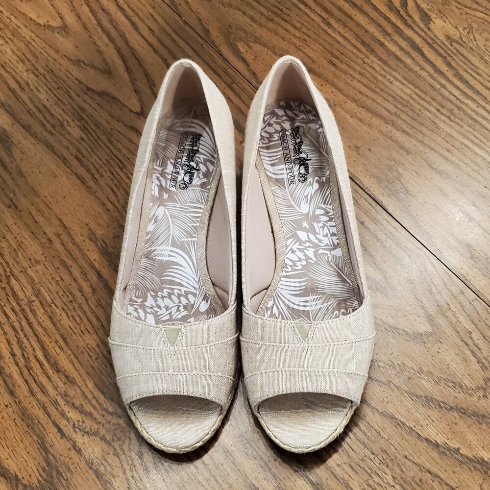 Coach and Four espadrille shoes- Sz 8
